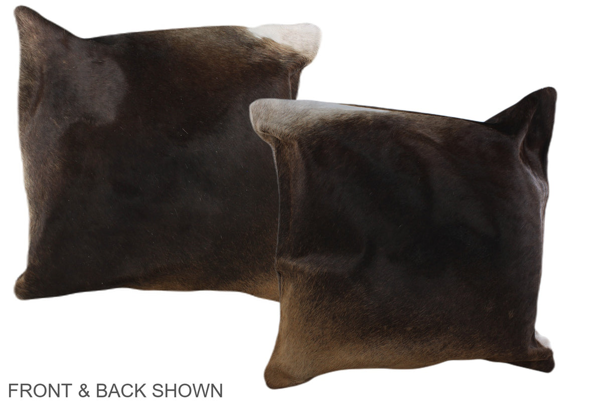 Chocolate Cowhide Pillow #A36850
