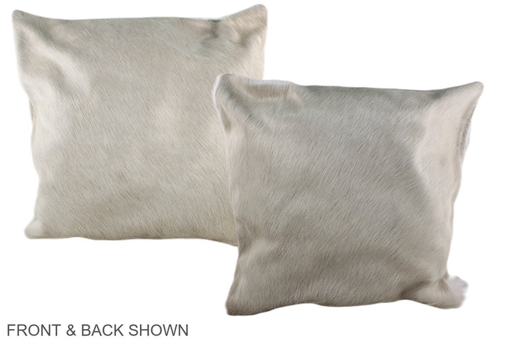 Champagne 20"x20" Brazilian Cowhide Pillow #A36851 by Hudson Hides