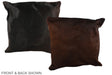 Chocolate 20"x20" Brazilian Cowhide Pillow #A36852 by Hudson Hides