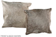Taupe 20"x20" Brazilian Cowhide Pillow #A36855 by Hudson Hides
