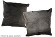 Grey 20"x20" Brazilian Cowhide Pillow #A36863 by Hudson Hides