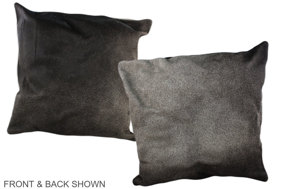 Grey Cowhide Pillow #A36863