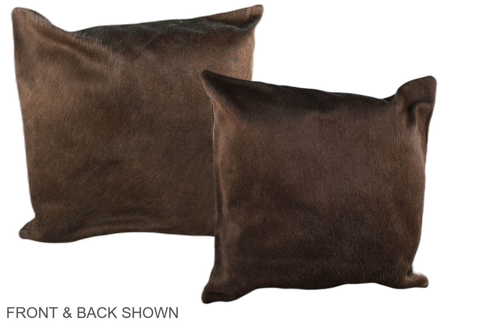 Chocolate Cowhide Pillow #A36868
