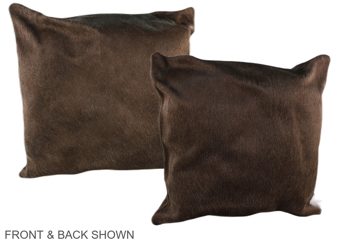 Chocolate Cowhide Pillow #A36873