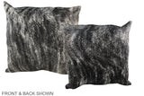 Grey 20"x20" Brazilian Cowhide Pillow #A36877 by Hudson Hides