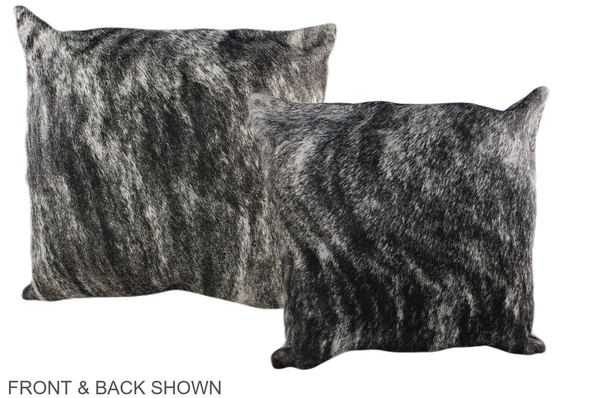 Grey Cowhide Pillow #A36877