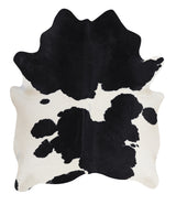Black and White X-Large Brazilian Cowhide Rug 7'0"H x 5'11"W #A3688 by Hudson Hides
