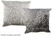 Grey with White 20"x20" Brazilian Cowhide Pillow #A36888 by Hudson Hides