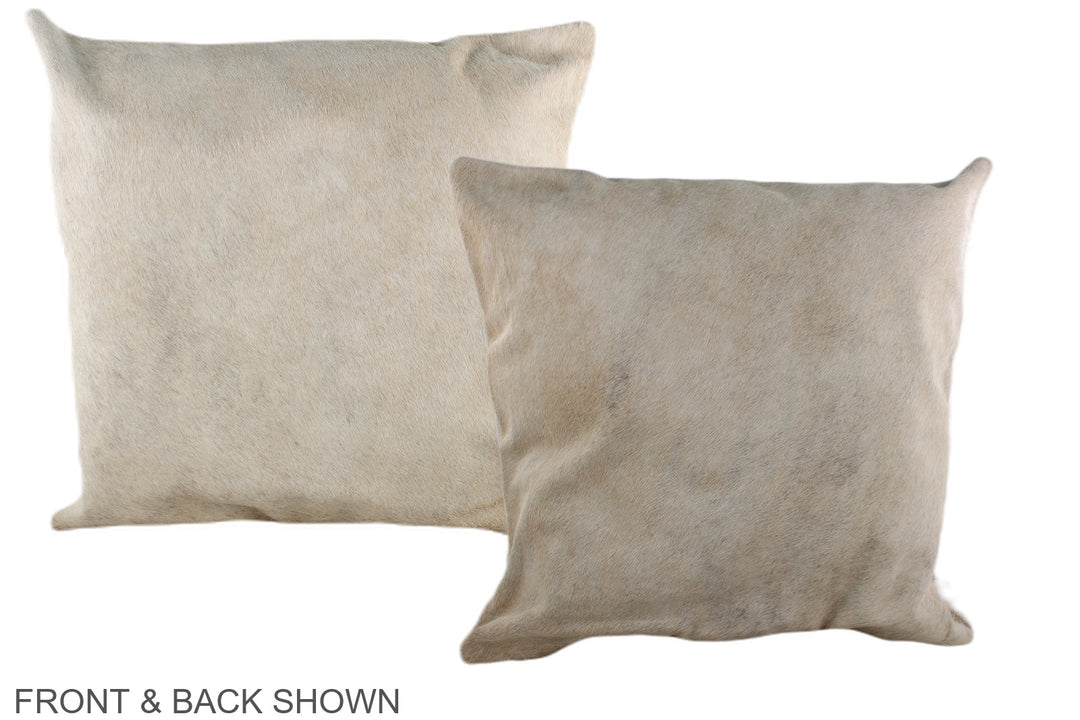 Champagne 20"x20" Brazilian Cowhide Pillow #A36894 by Hudson Hides