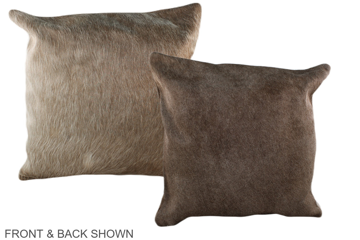 Taupe Cowhide Pillow #A36895