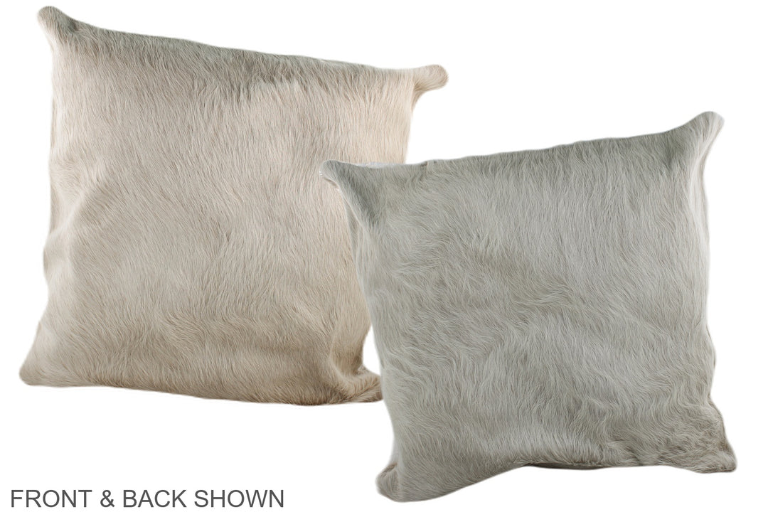 Taupe 20"x20" Brazilian Cowhide Pillow #A36902 by Hudson Hides