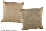 Beige 20"x20" Brazilian Cowhide Pillow #A36904 by Hudson Hides