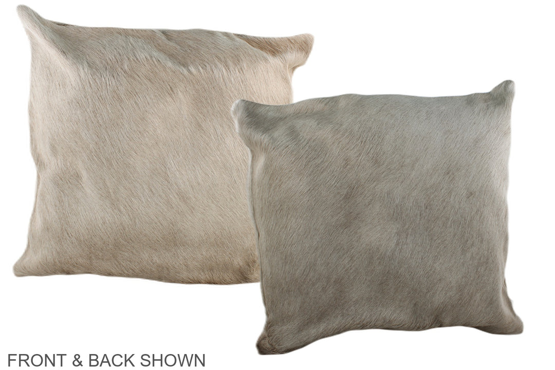 Champagne 20"x20" Brazilian Cowhide Pillow #A36906 by Hudson Hides