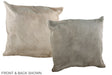 Champagne 20"x20" Brazilian Cowhide Pillow #A36906 by Hudson Hides
