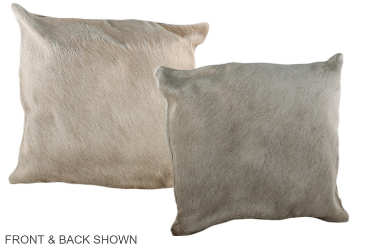 Champagne 20"x20" Brazilian Cowhide Pillow #A36906 by Hudson Hides