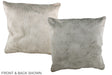 Champagne 20"x20" Brazilian Cowhide Pillow #A36909 by Hudson Hides
