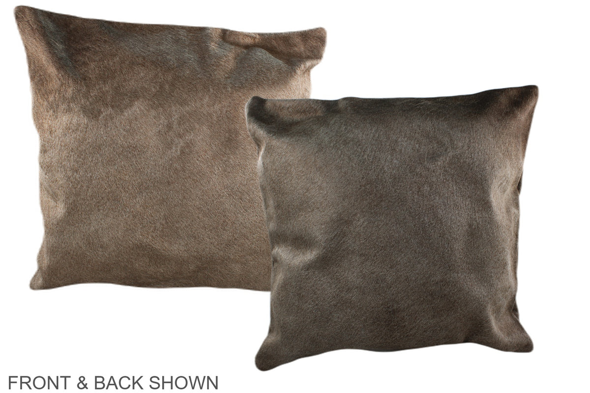 Taupe Cowhide Pillow #A36910