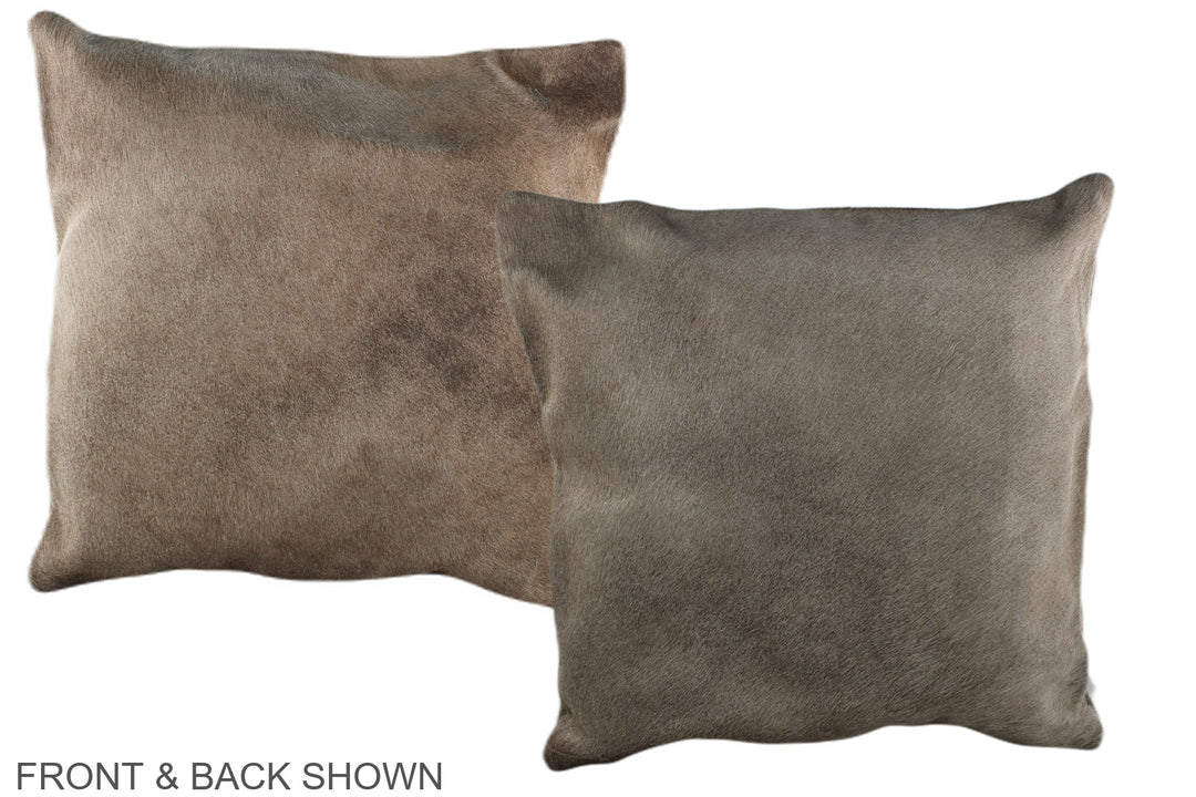 Taupe 20"x20" Brazilian Cowhide Pillow #A36920 by Hudson Hides