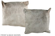 Champagne 20"x20" Brazilian Cowhide Pillow #A36923 by Hudson Hides