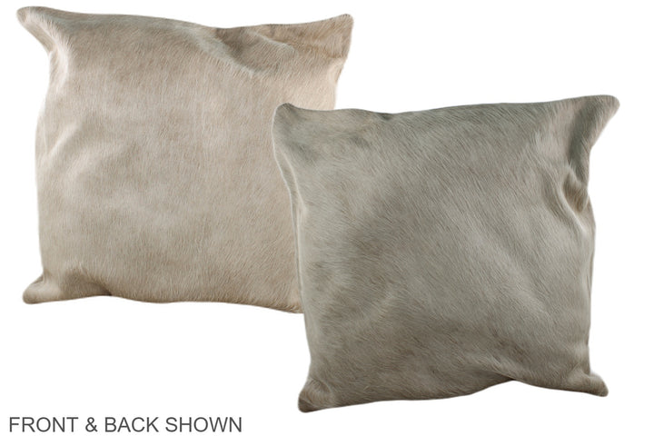 Taupe 20"x20" Brazilian Cowhide Pillow #A36931 by Hudson Hides