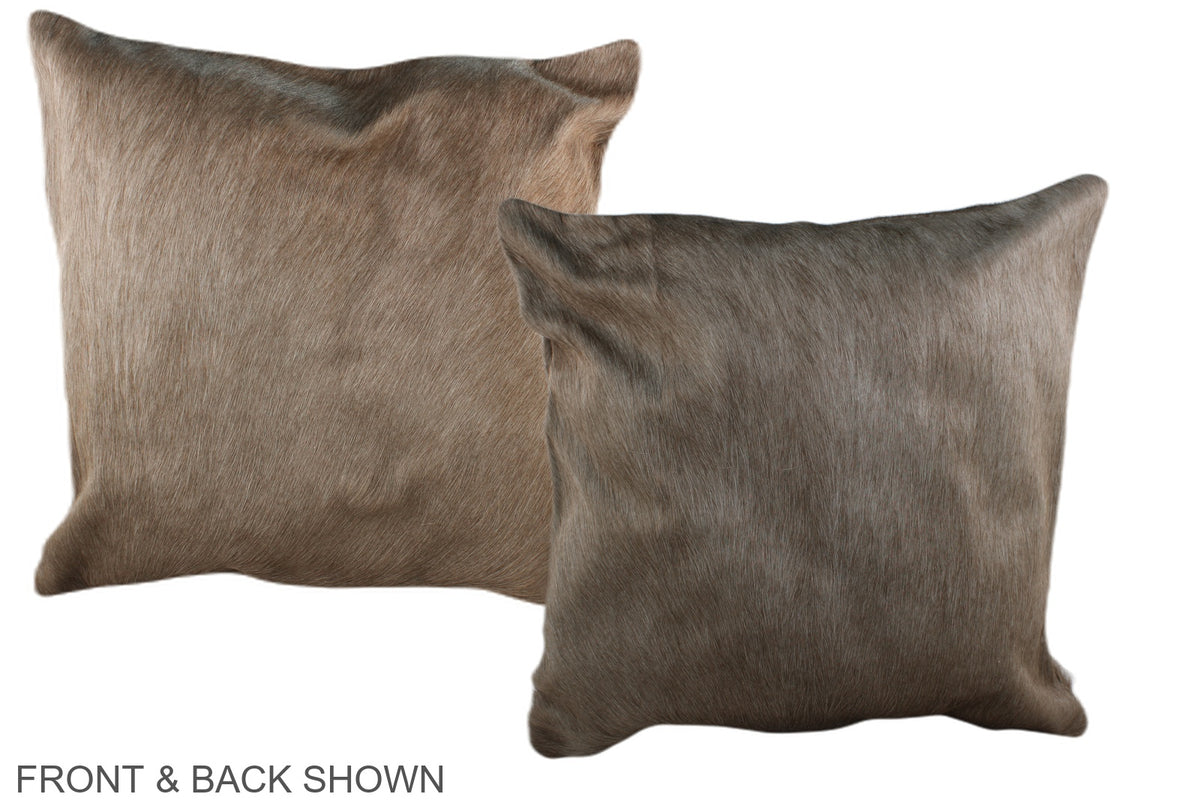 Taupe Cowhide Pillow #A36934