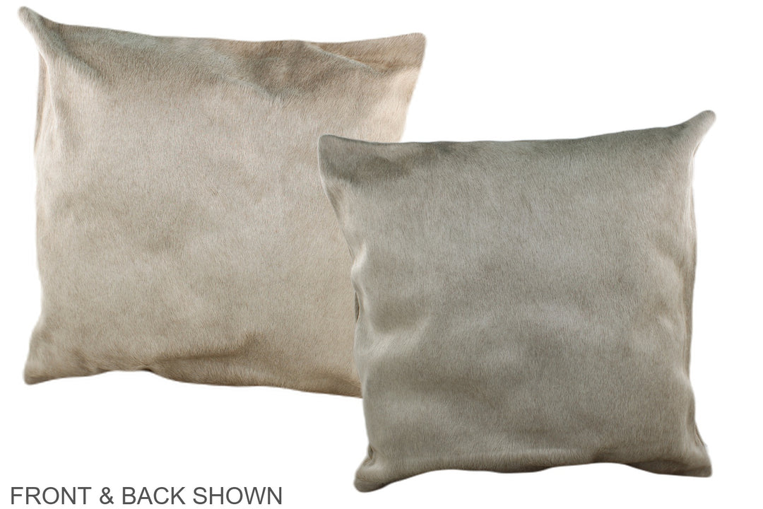 Champagne 20"x20" Brazilian Cowhide Pillow #A36940 by Hudson Hides