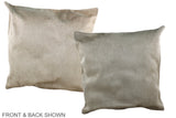 Champagne 20"x20" Brazilian Cowhide Pillow #A36940 by Hudson Hides