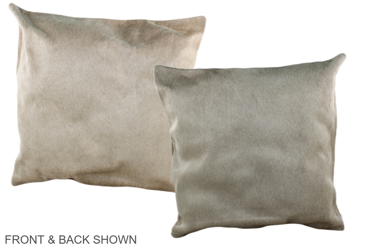 Champagne Cowhide Pillow #A36940
