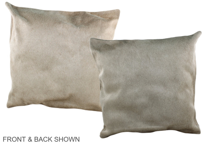 Champagne 20"x20" Brazilian Cowhide Pillow #A36940 by Hudson Hides