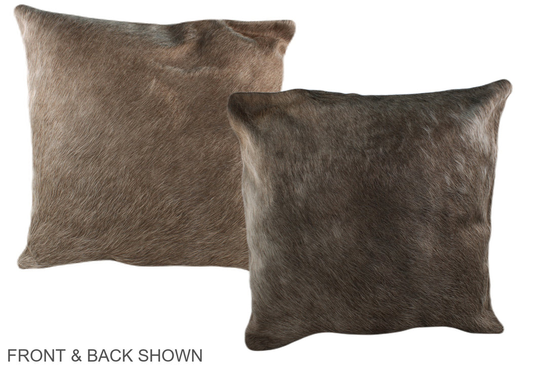 Taupe 20"x20" Brazilian Cowhide Pillow #A36943 by Hudson Hides