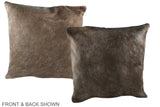 Taupe 20"x20" Brazilian Cowhide Pillow #A36943 by Hudson Hides