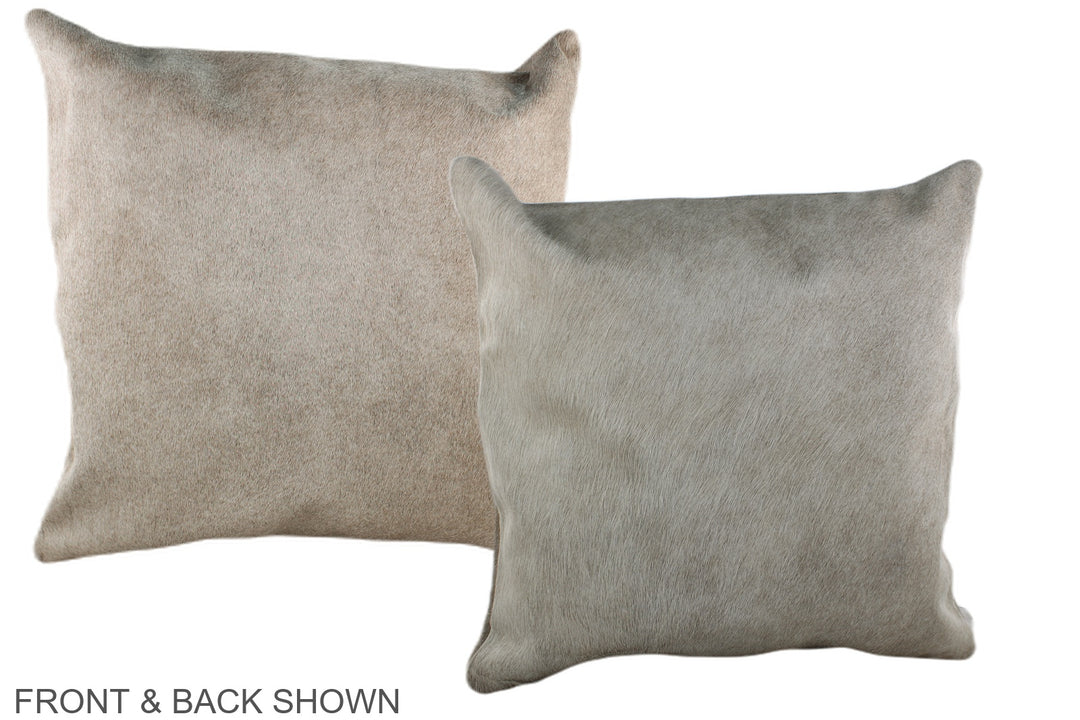 Taupe 20"x20" Brazilian Cowhide Pillow #A36944 by Hudson Hides