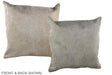 Taupe 20"x20" Brazilian Cowhide Pillow #A36944 by Hudson Hides