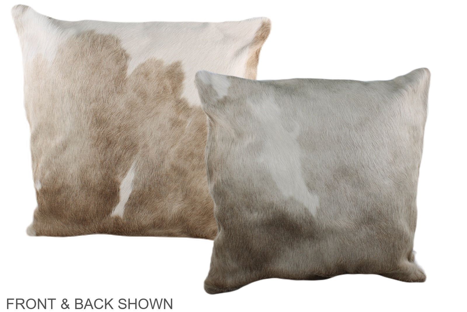 Grey with White Cowhide Pillow #A36947