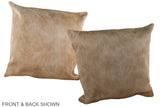 Beige 20"x20" Brazilian Cowhide Pillow #A36950 by Hudson Hides