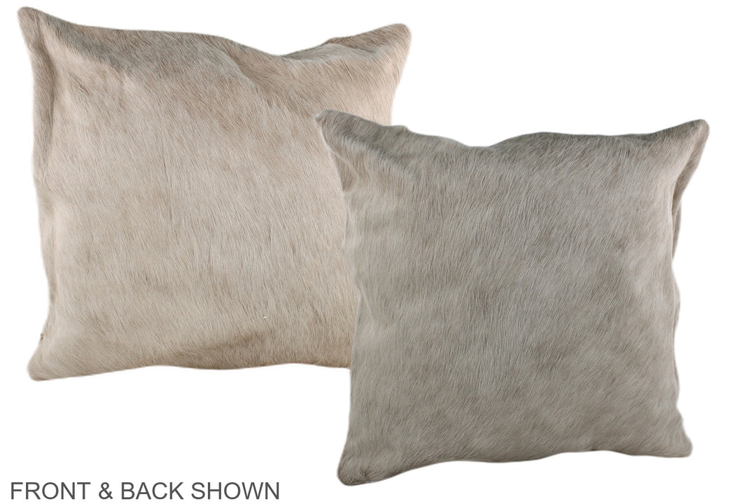 Champagne 20"x20" Brazilian Cowhide Pillow #A36952 by Hudson Hides