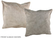 Champagne 20"x20" Brazilian Cowhide Pillow #A36952 by Hudson Hides