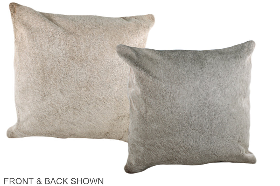 Champagne 20"x20" Brazilian Cowhide Pillow #A36954 by Hudson Hides
