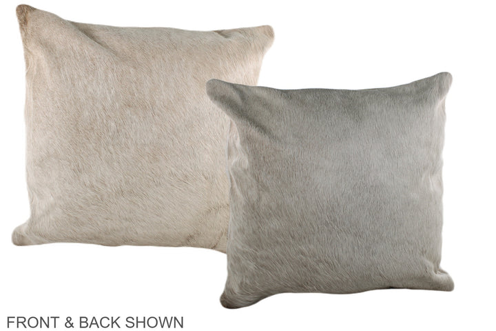Champagne 20"x20" Brazilian Cowhide Pillow #A36954 by Hudson Hides