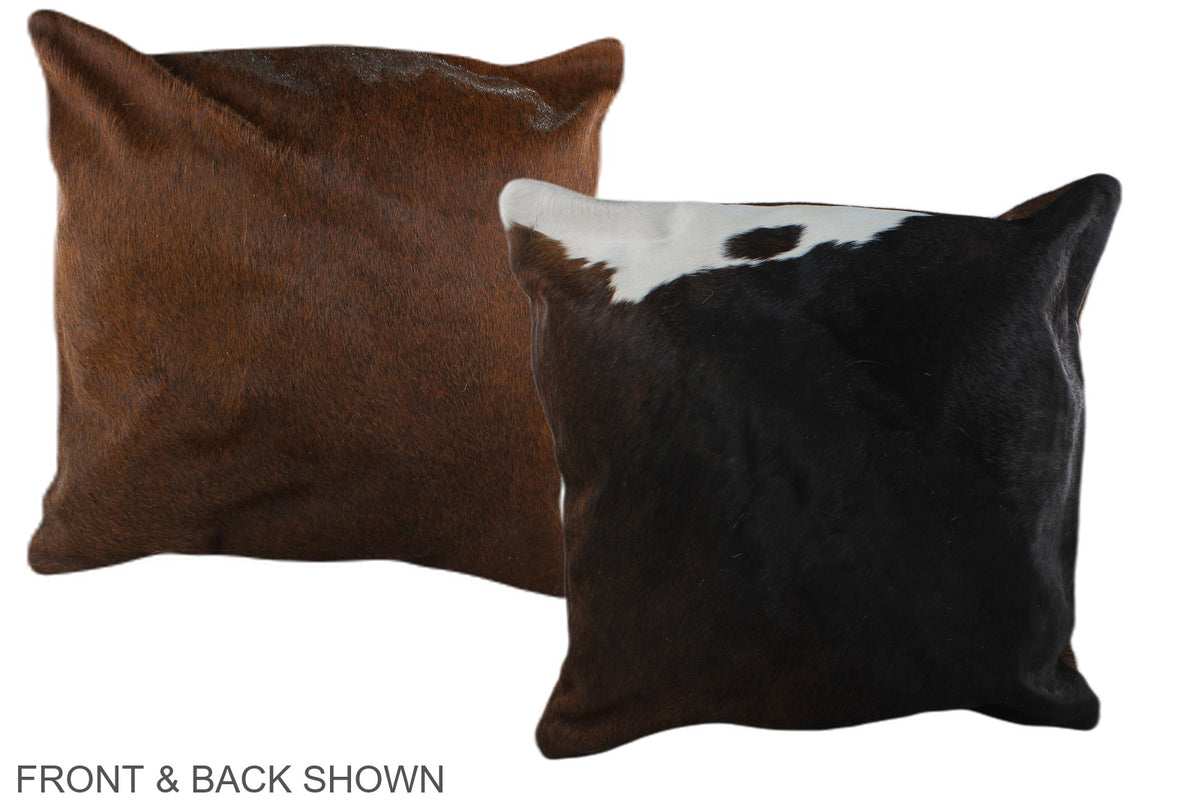 Chocolate Cowhide Pillow #A36962