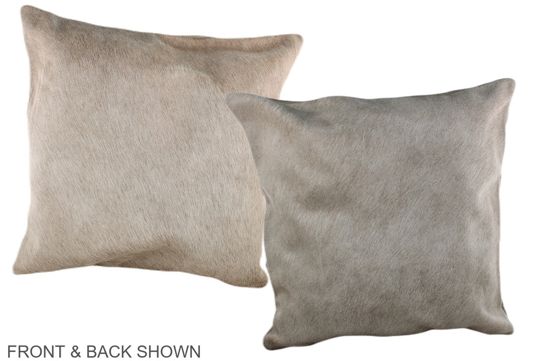 Champagne 20"x20" Brazilian Cowhide Pillow #A36963 by Hudson Hides