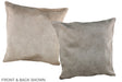 Champagne 20"x20" Brazilian Cowhide Pillow #A36963 by Hudson Hides