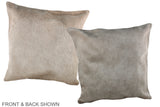 Champagne 20"x20" Brazilian Cowhide Pillow #A36963 by Hudson Hides