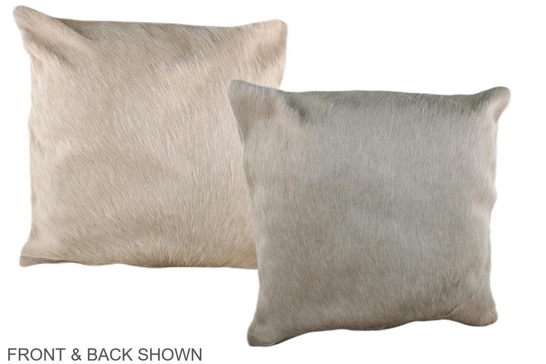 Champagne 20"x20" Brazilian Cowhide Pillow #A36967 by Hudson Hides