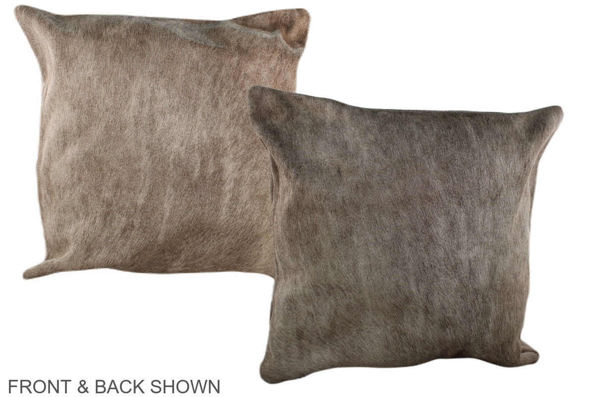 Taupe Cowhide Pillow #A36969