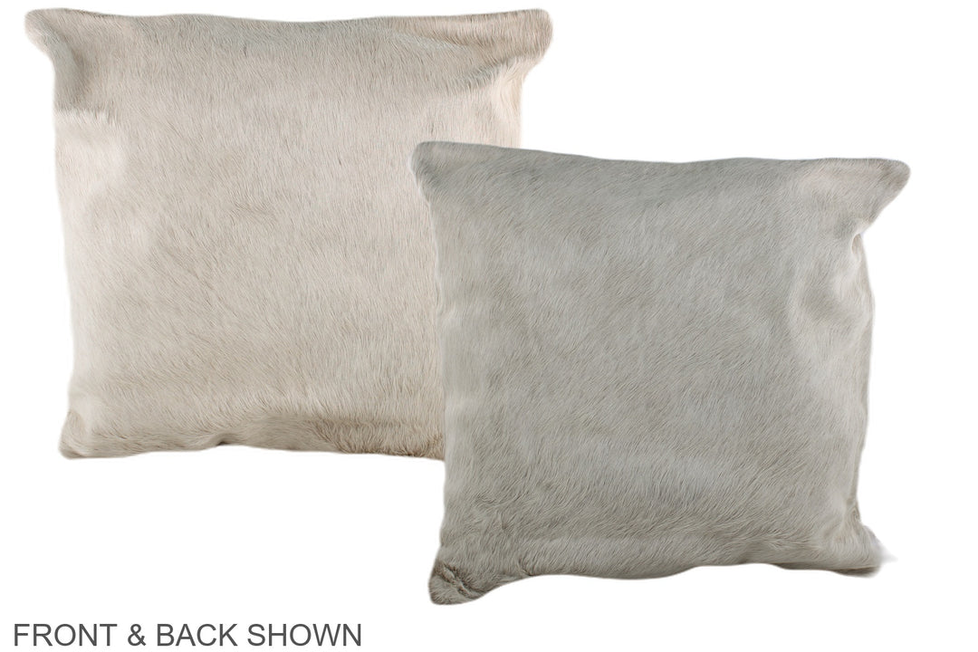 Champagne 20"x20" Brazilian Cowhide Pillow #A36972 by Hudson Hides