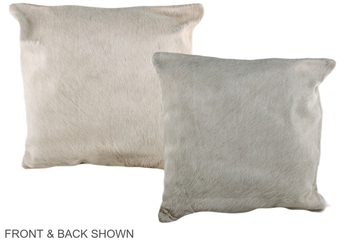 Champagne 20"x20" Brazilian Cowhide Pillow #A36972 by Hudson Hides