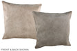 Taupe 20"x20" Brazilian Cowhide Pillow #A36975 by Hudson Hides