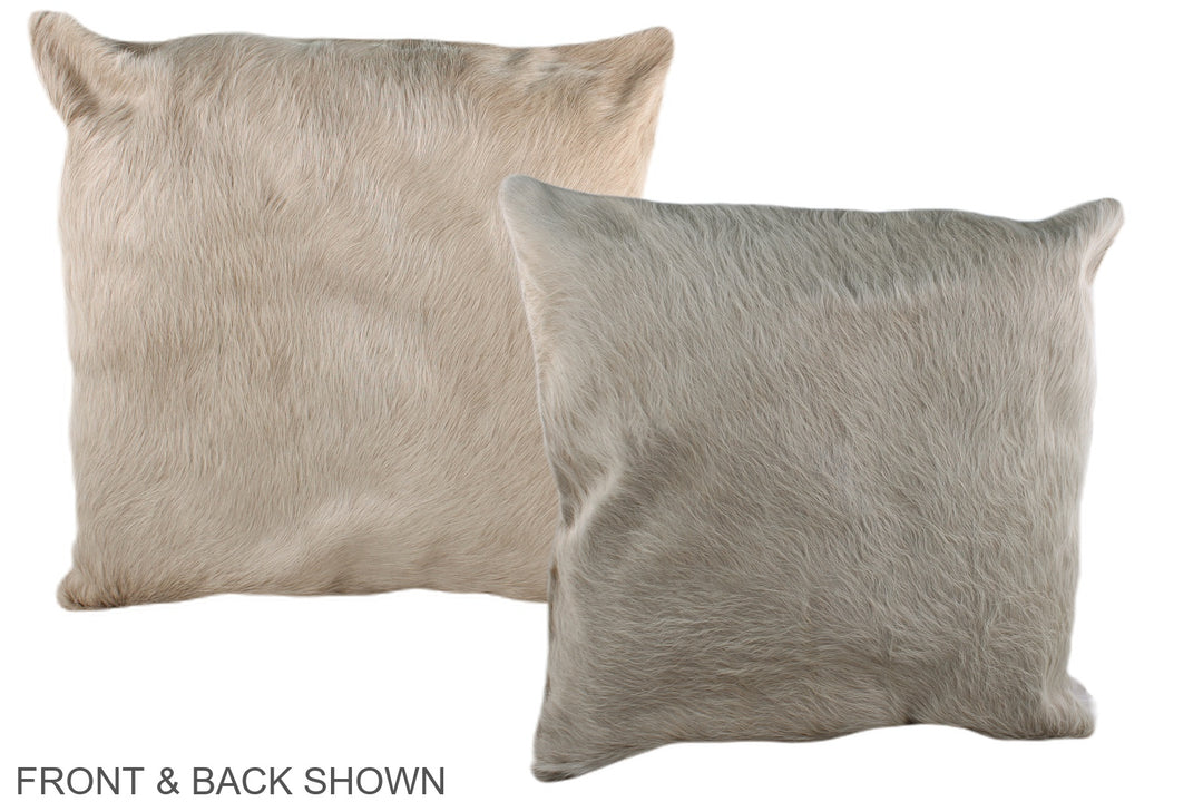 Champagne 20"x20" Brazilian Cowhide Pillow #A36980 by Hudson Hides