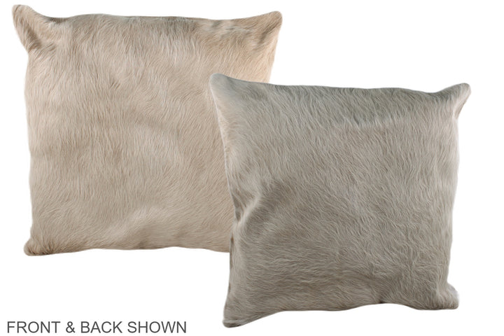 Champagne 20"x20" Brazilian Cowhide Pillow #A36980 by Hudson Hides
